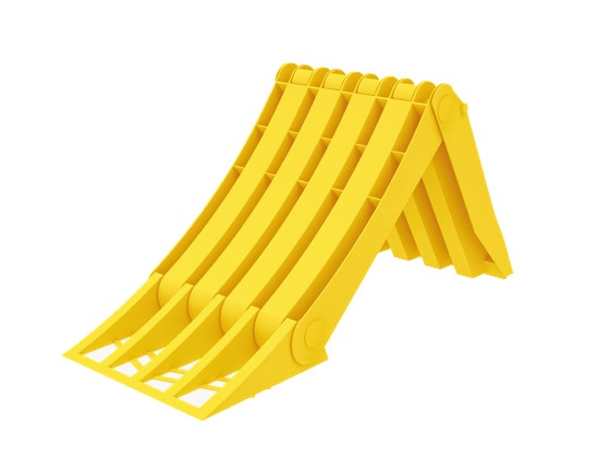 Wielkeg inklapbaar kunststof. 200 mm.