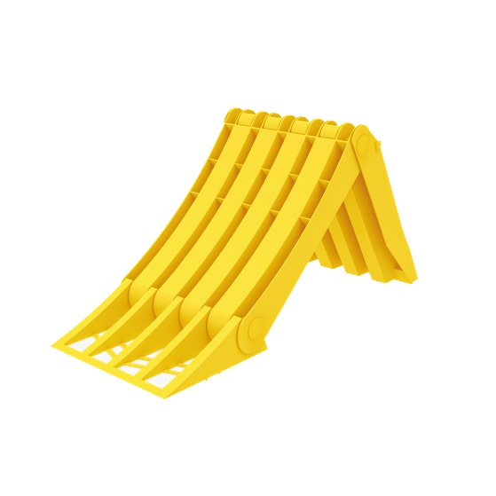 Wielkeg inklapbaar kunststof. 200 mm.