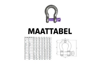 Harpsluiting met borstbout EN 13889, U.S. Fred Spec