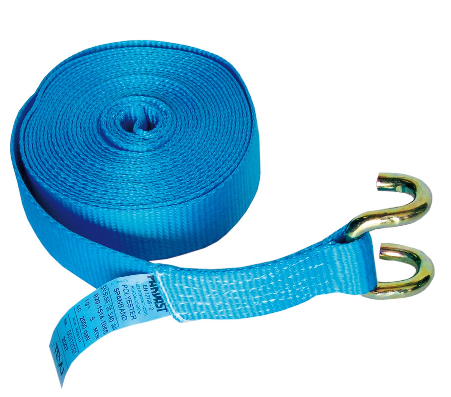 Los eind van spanband met klauwhaak 5000 daN 8.5 meter 50mm