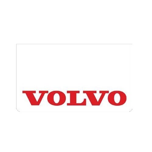 Spatlap Volvo voorbumper wit/rood