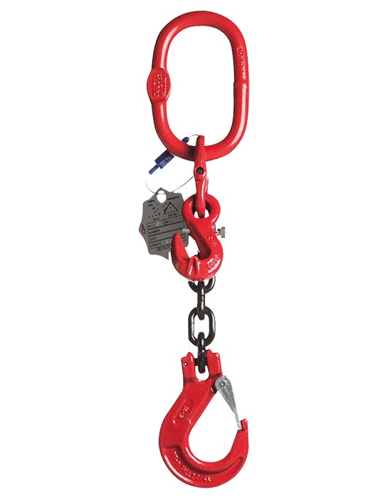 Hijsketting met inkort en klephaak 2 ton