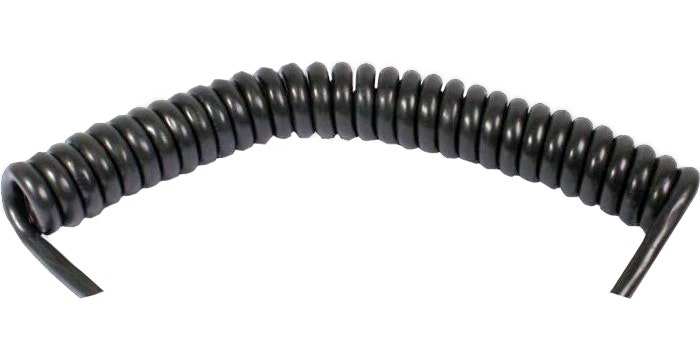 Spiraalkabel 7-aders 960 cm  met stekker