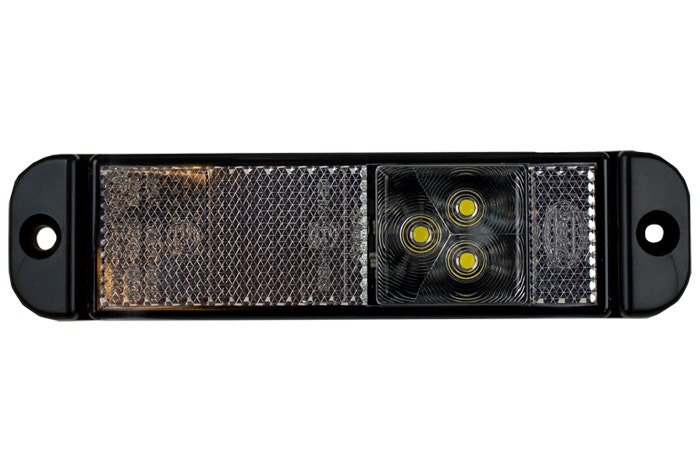 Markeringslamp LED voor inbouw wit 9-33V