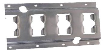 Combirail, 305x13,1x0,25 cm, Verzinkt staal