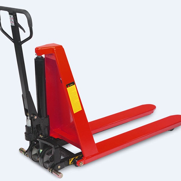 Manuele schaarpalletwagen, polyurethaan wiel, 117 cm