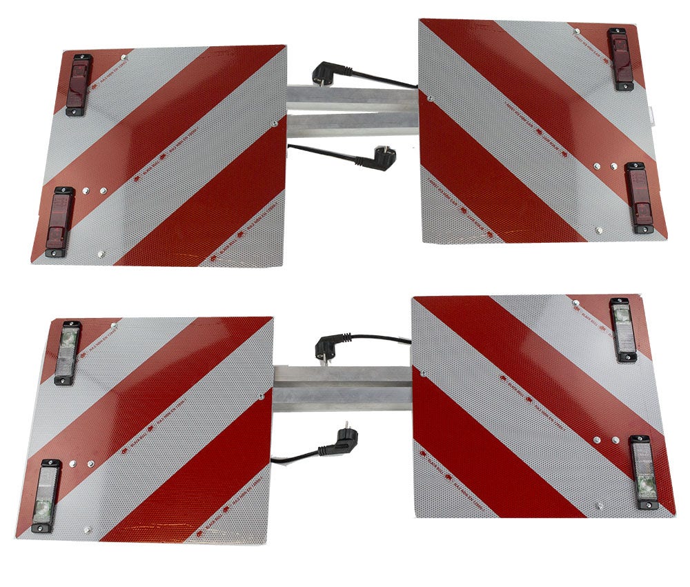 Markeringsbord compleet. Set van 4. 