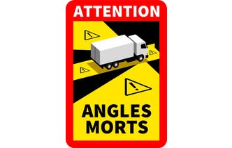 Dode hoek sticker op magneetfolie