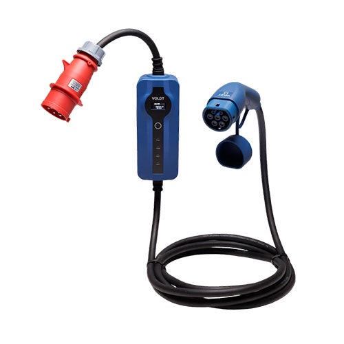 EV laadkabel Type 2 32A CEE 3-fase 11kW  5 meter