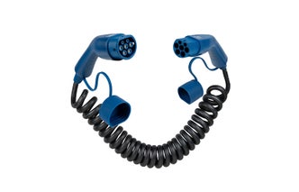 EV laadkabel spiraal Type 2 Mode 3 32A 22kW 5 meter