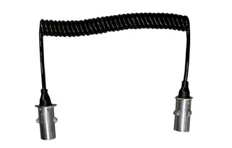 Spiraalkabel verlichting 7-polig 350 cm met aluminium N-eurostekkers