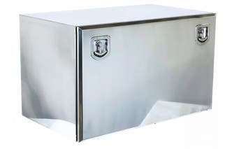 Onderbouwkist RVS gepolijst 800x400x400 mm (BxHxD) Kleprand schuin 135 °C