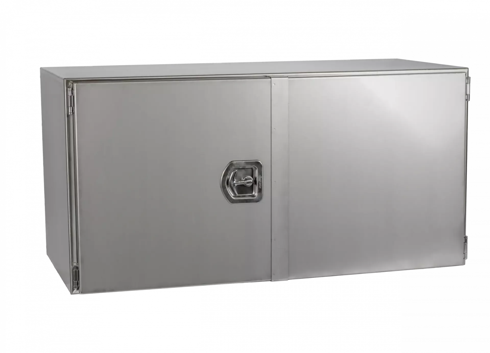 Gereedschapskist RVS gepolijst overlappende deuren  1200 x 600 x 600