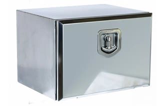 Onderbouwkist RVS gepolijst 600x300x600 mm (BxDxH) Tilbox kleprand schuin 135 °C