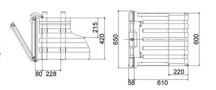 Onderbouwkist 65x42x61 Sauermann
