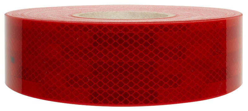 Reflectietape rol 50 meter Rood