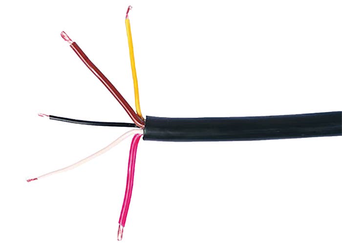 Spiraalkabel 5-aderig 5000 cm  zonder stekkers