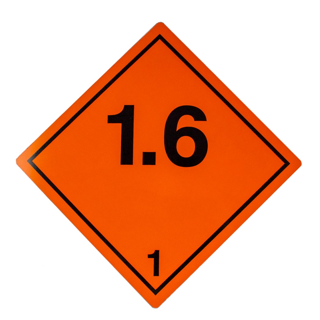 Explosieve stoffen, Aluminium bord.