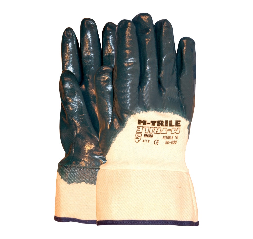 Werkhandschoen OXXA Cleaner M-Trile NBR 50-030 maat 10 blauw/wit