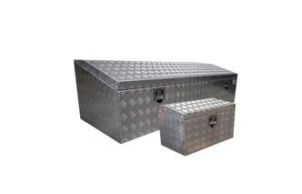 Opbouwkisten aluminium met afsluitbaar schuin deksel