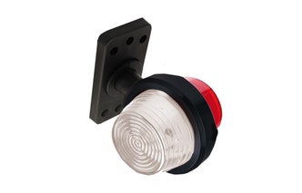 Breedtelamp LED Gylle kort rood/wit/ 12-24V