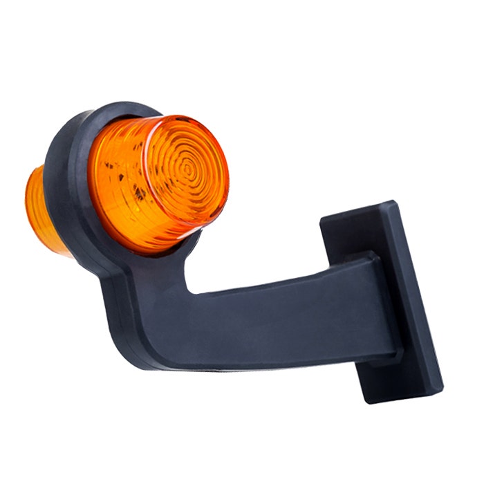 Breedtelamp LED Gylle haaks oranje Ø73 mm 12-24V