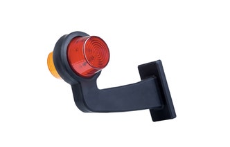 Breedtelamp LED Gylle haaks rood/oranje Ø73 mm 12-24V