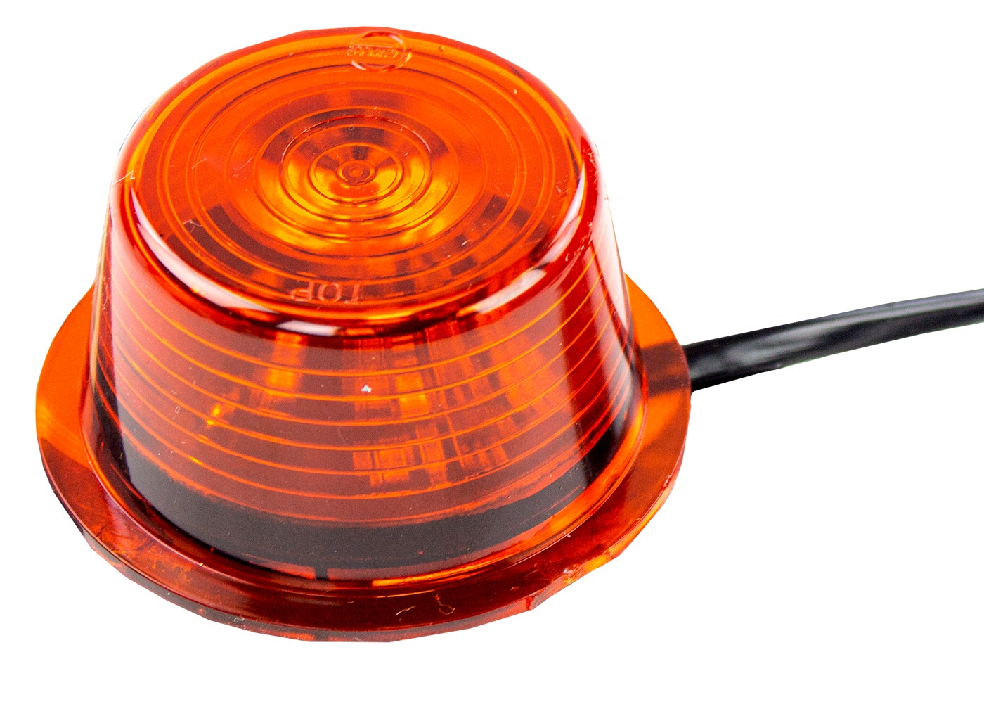 Breedtelamp LED lensunit Gylle oranje Ø73 mm