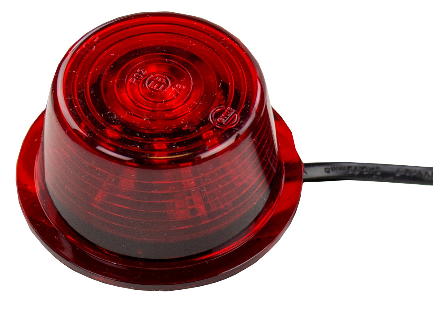 Breedtelamp LED lensunit Gylle rood Ø73 mm