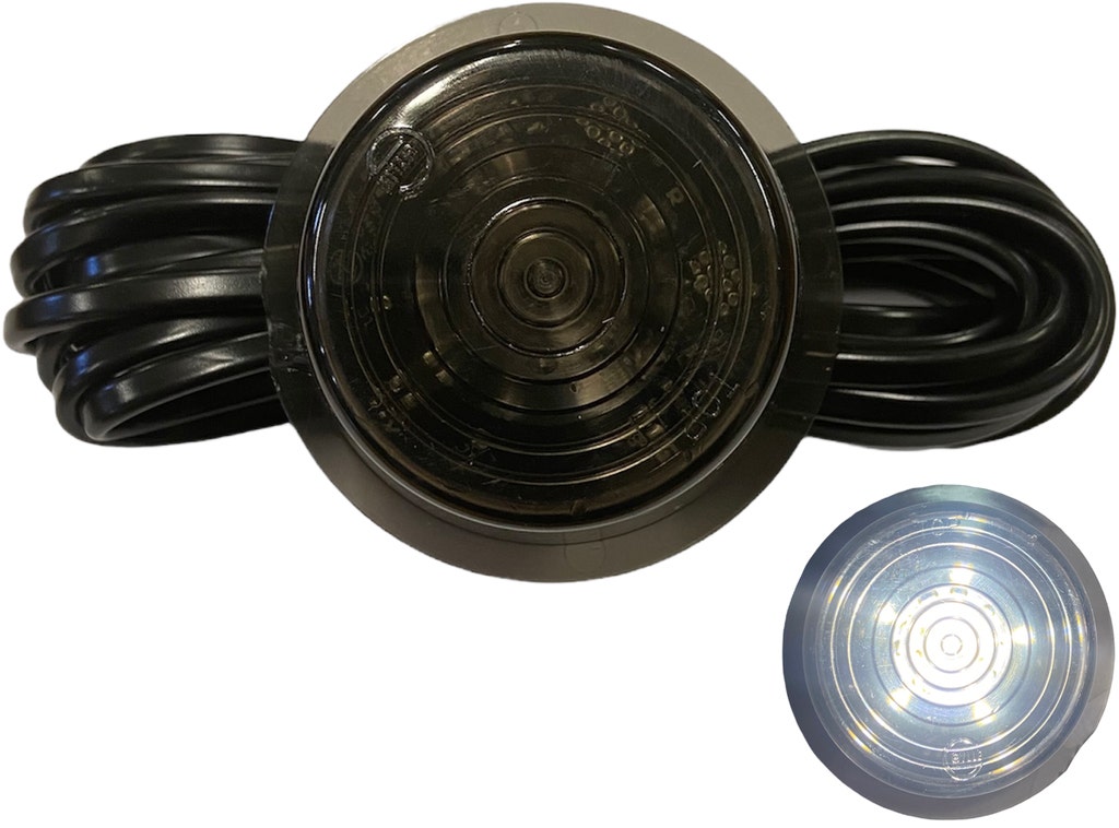 Lensunit LED Gylle Wit Black-Line/Smoke 12-24V