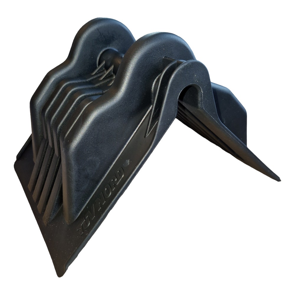 Hoekbeschermer zwart, 195x145x155 mm.