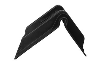 Hoekbeschermer zwart, 210x150x160 mm.