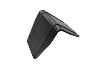 Hoekbeschermer zwart, 35x35 mm.