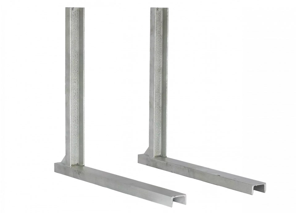 SET a 2 stuks Montagesteun UNP 80 verzinkt