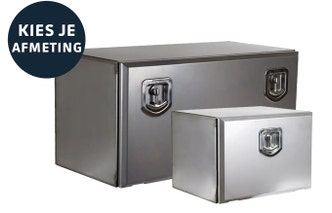 Onderbouwkisten RVS compleet mat met klep.