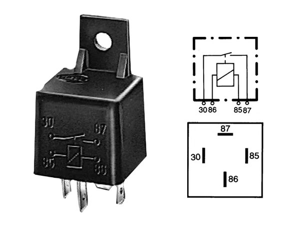 Contact relais 20 amp