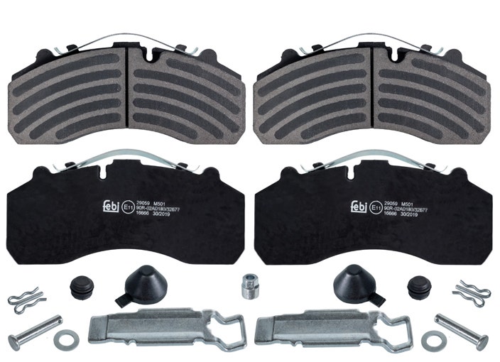 Remblokkenset Bergische Achsen | DAF | Daimler Buses | Irisbus | Iveco | MAN | Mercedes | NEOPLAN | Sauer Achsen | Scani