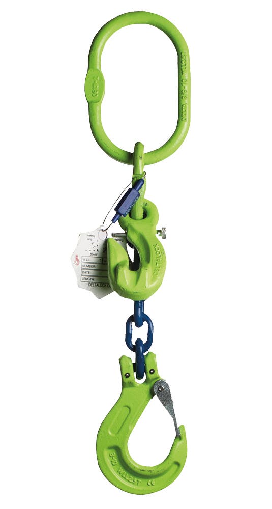 Hijsketting met inkort en klephaak 2,5 ton, Grade 100