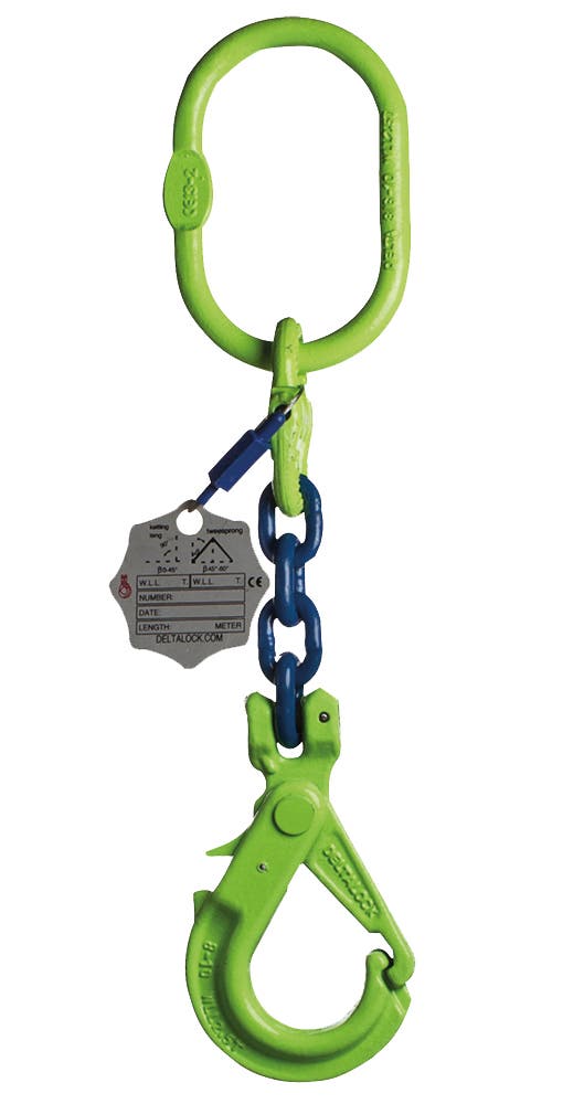 Hijsketting met veiligheidshaak 1,4 ton, Grade 100