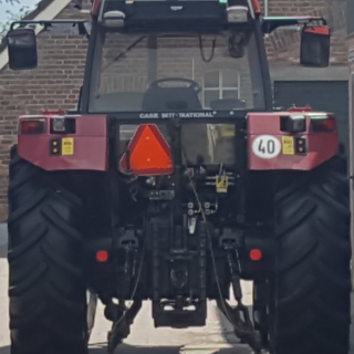 De tractor van Gerrit.