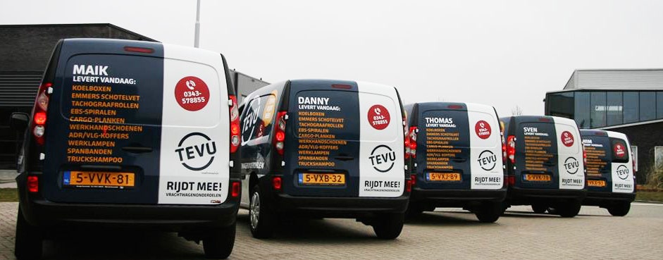 TEVU bezorgt gratis in heel Nederland en België.