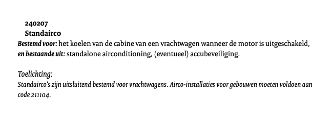 investeringsaftrek standairco